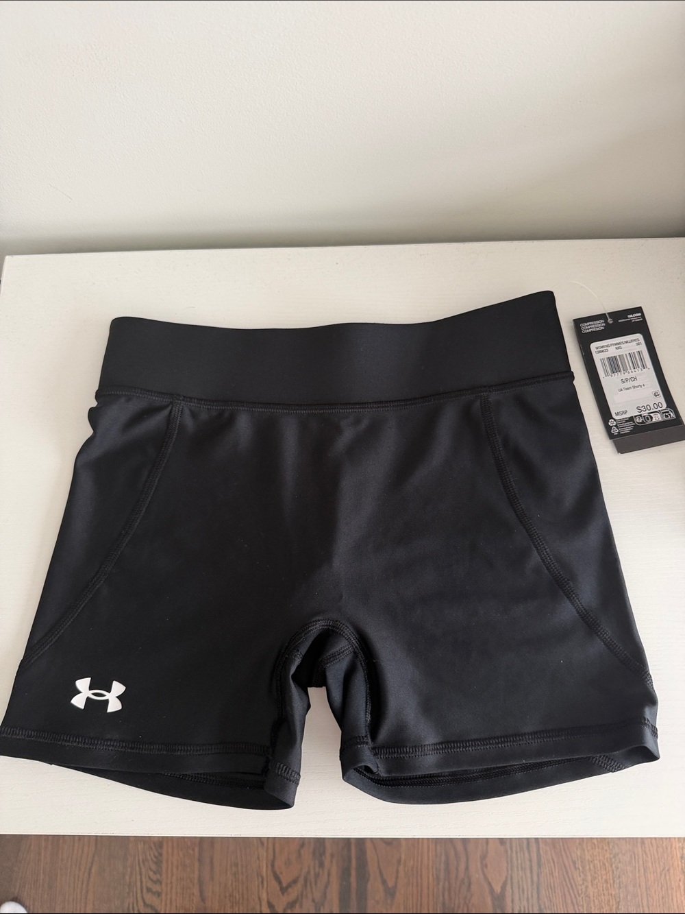 Under Armour Women's Black Compression Bike Shorts